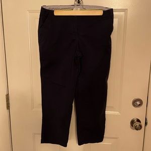 Blue crop dress pants